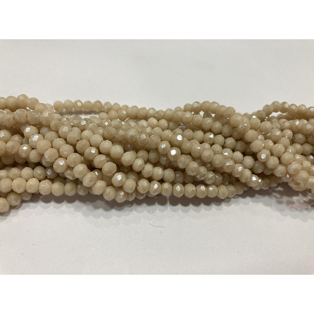 CRISTAL RONDEL CREMA 4MM