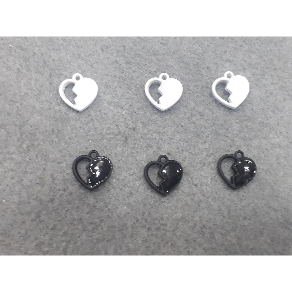 CORAZON DE PEWTER CON ENAMEL