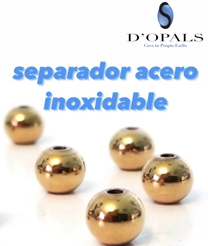 SEPARADOR DORADO 8MM ACERO