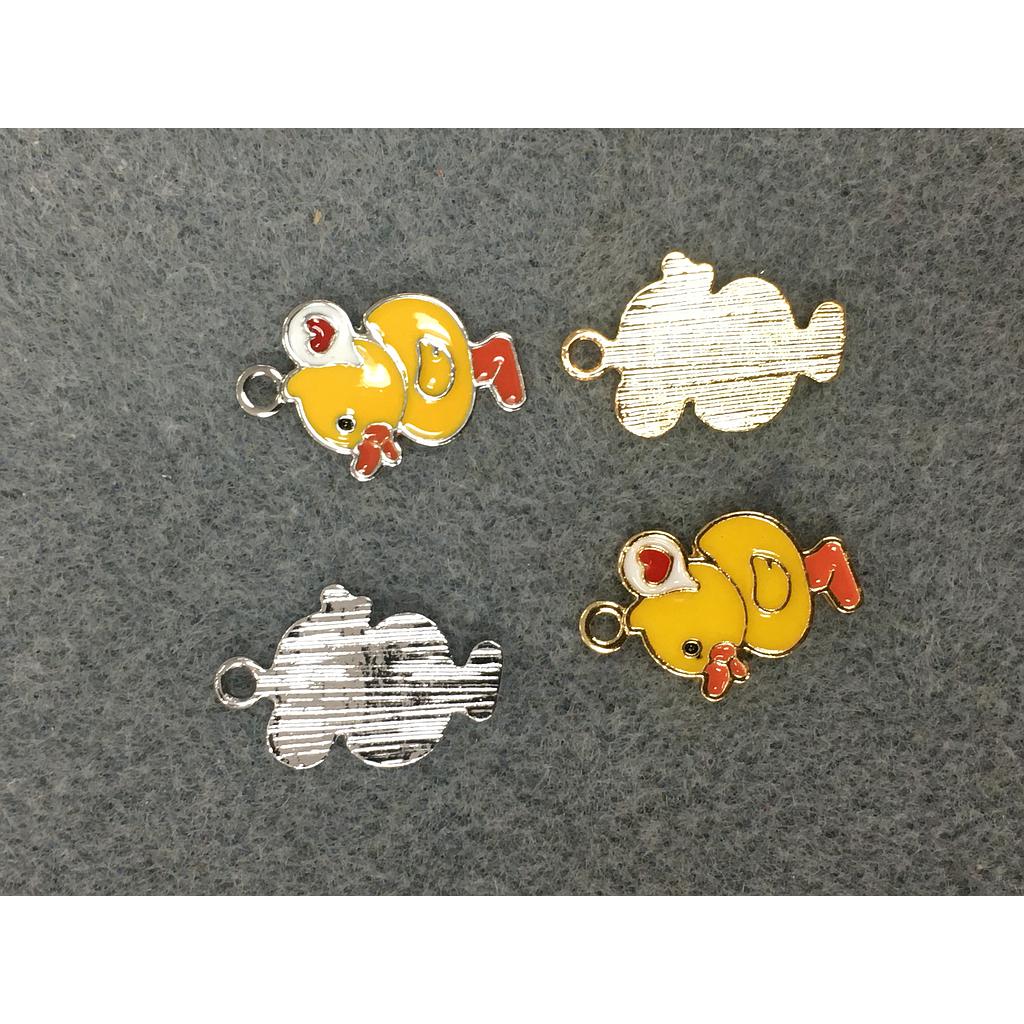 DIJE PATO ENAMEL 4 PIEZAS