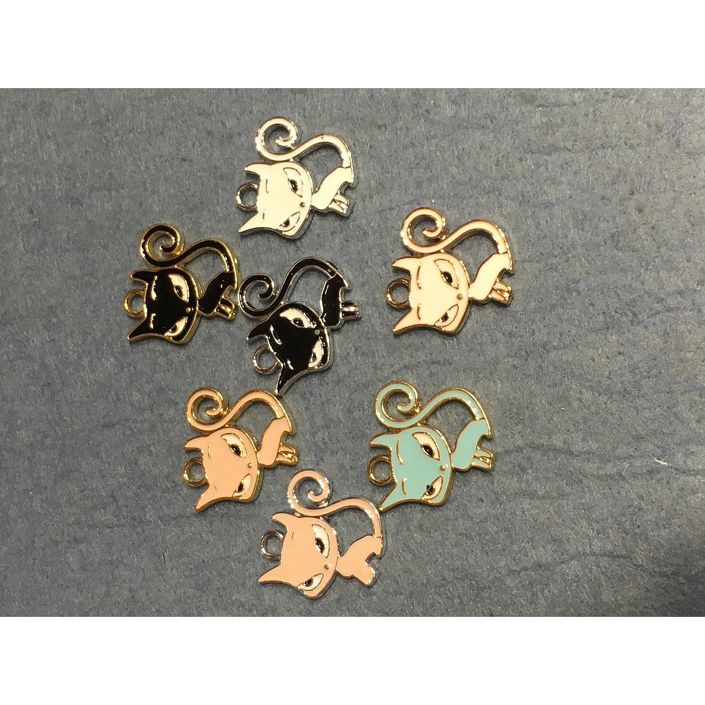 DIJE GATO ENAMEL 7 PIEZAS