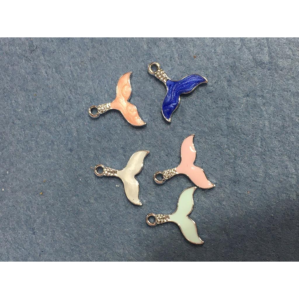 DIJE SIRENA DE ENAMEL 5 PIEZAS