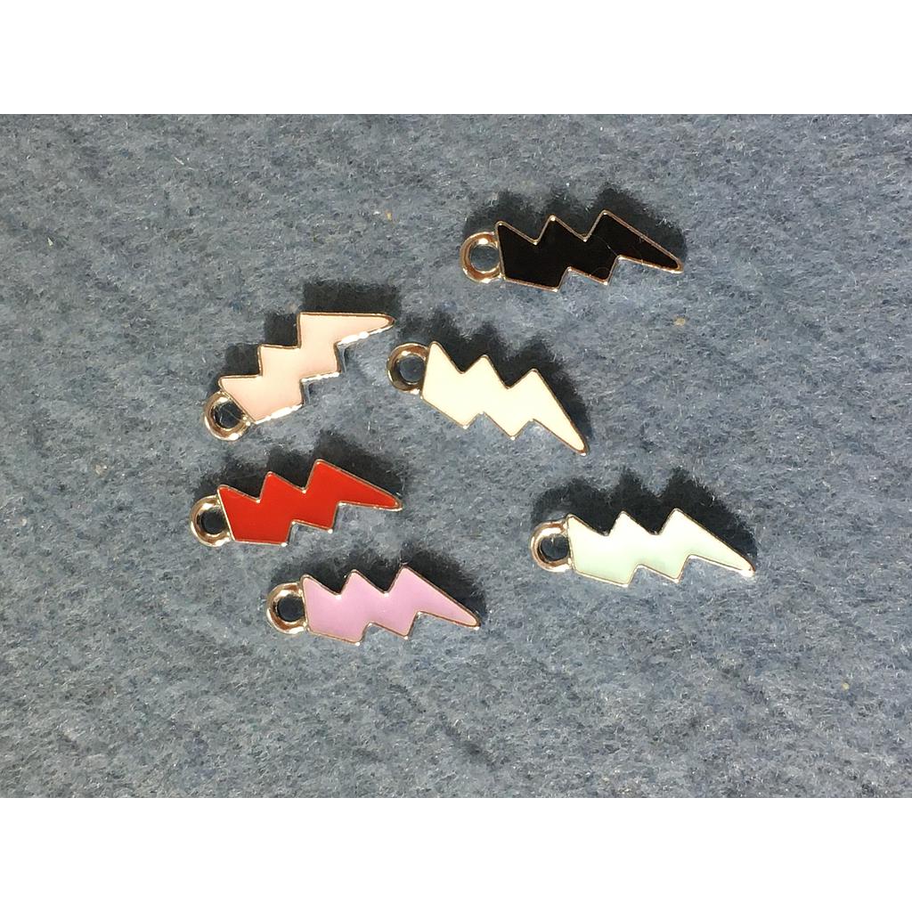 DIJE RAYO DE ENAMEL 6 PIEZAS