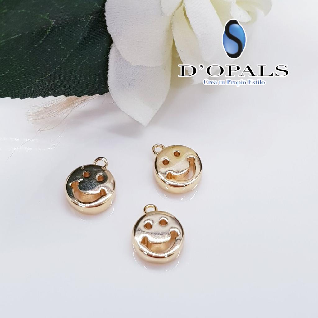 DIJE CARITA ELECTROENCHAPADO 14MM
