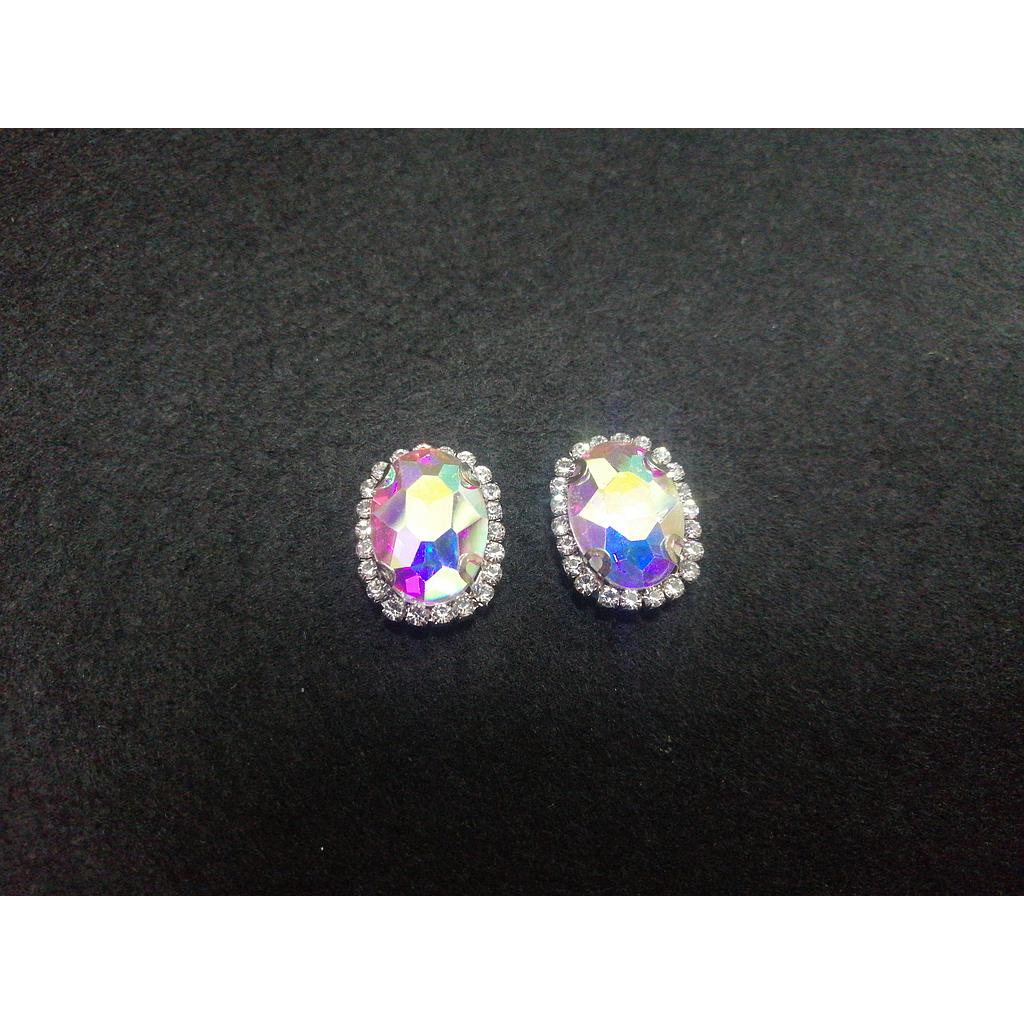 CRISTAL ENGARZADO OVALADO AB 22X17MM
