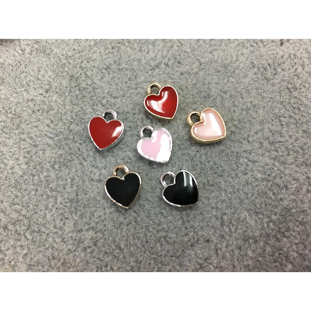 CORAZON PEWTER CON ENAMEL