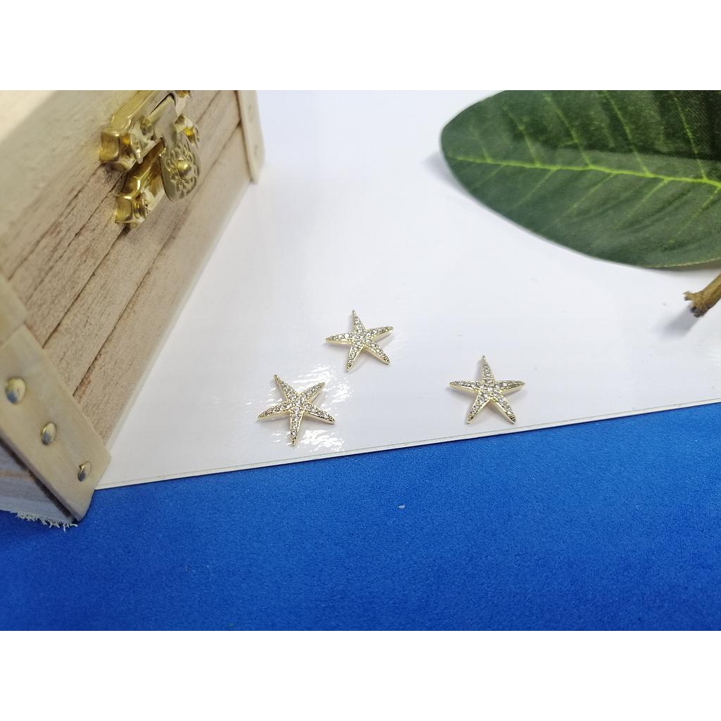 DIJE ESTRELLA ELECTROENCHAPADO 12MM