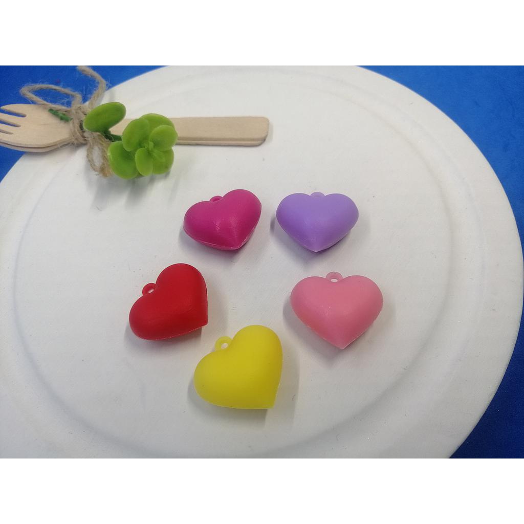 DIJES DE CORAZON ACRILICO