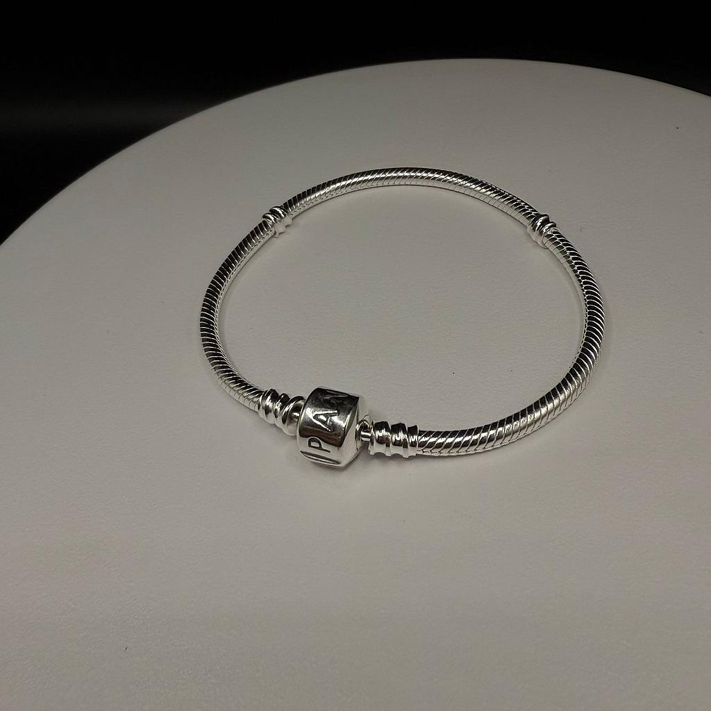 PULSERA PANDORA PLATA 18CM