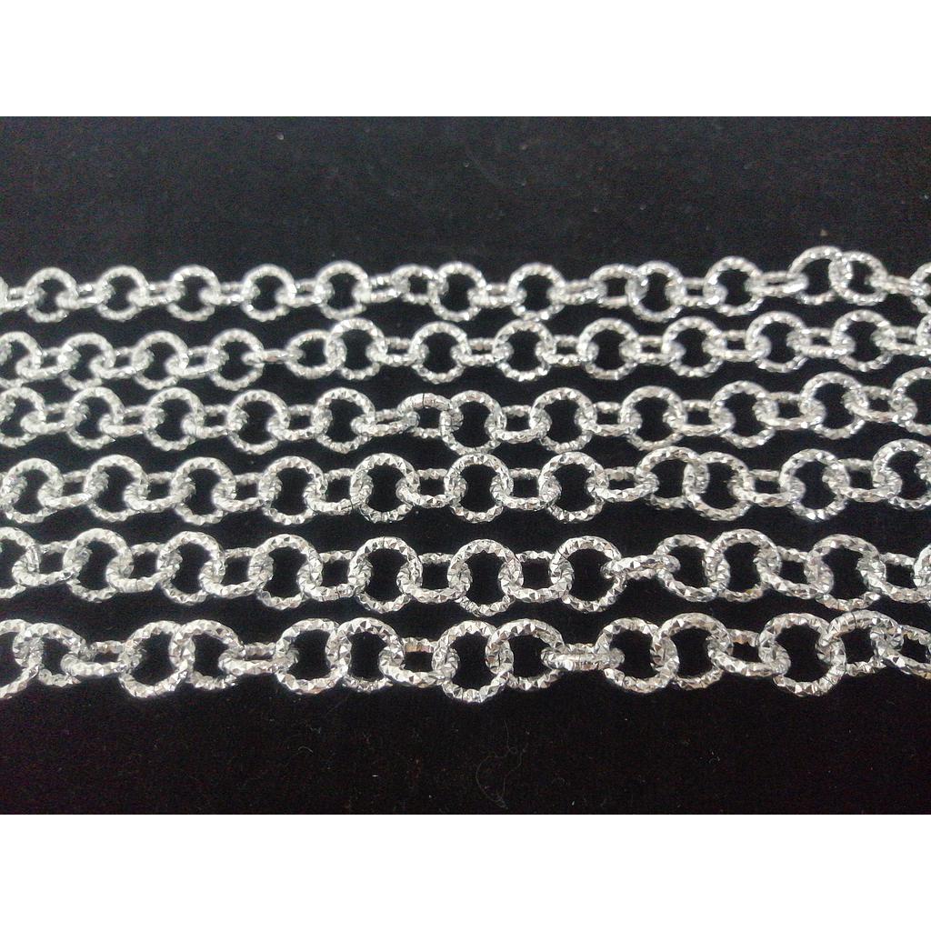 CADENA DE ALUMINIO PLATEADA 10MM