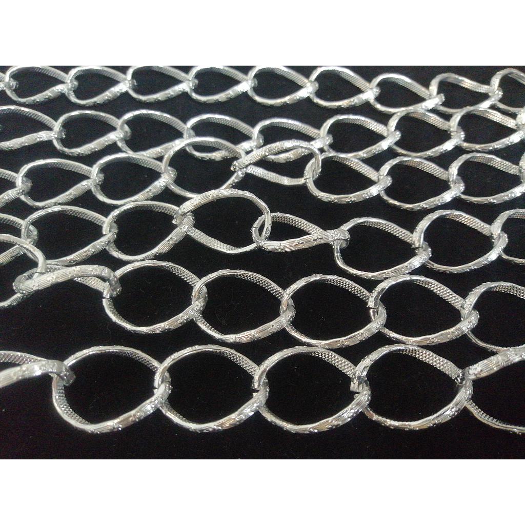 CADENA DE ALUMINIO PLATEADA