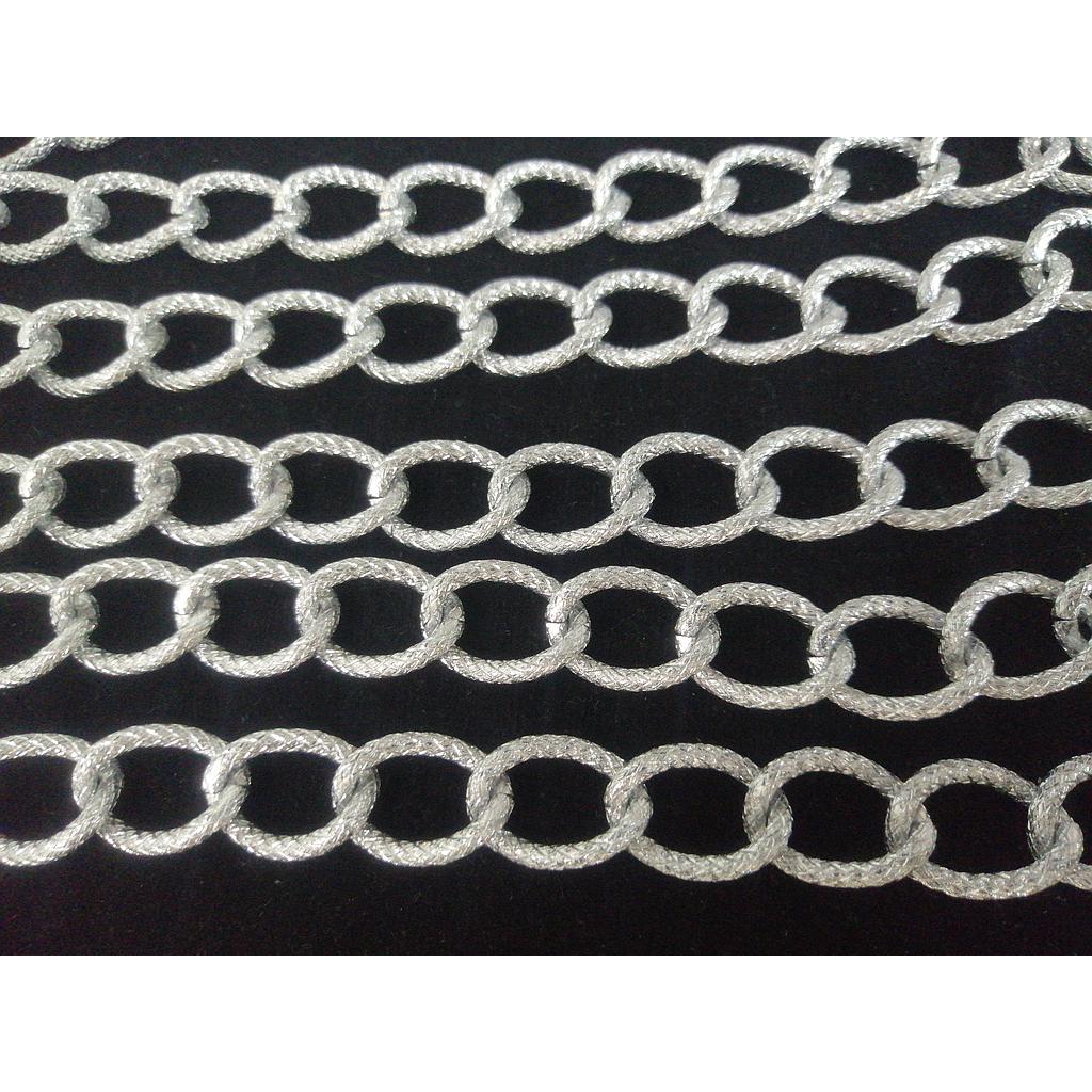 CADENA DE ALUMINIO PLATEADA 20MM