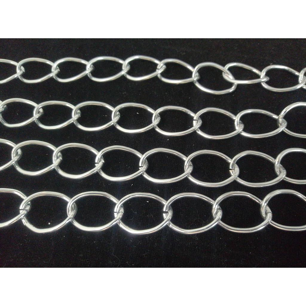 CADENA DE ALUMINIO PLATEADA 22MM