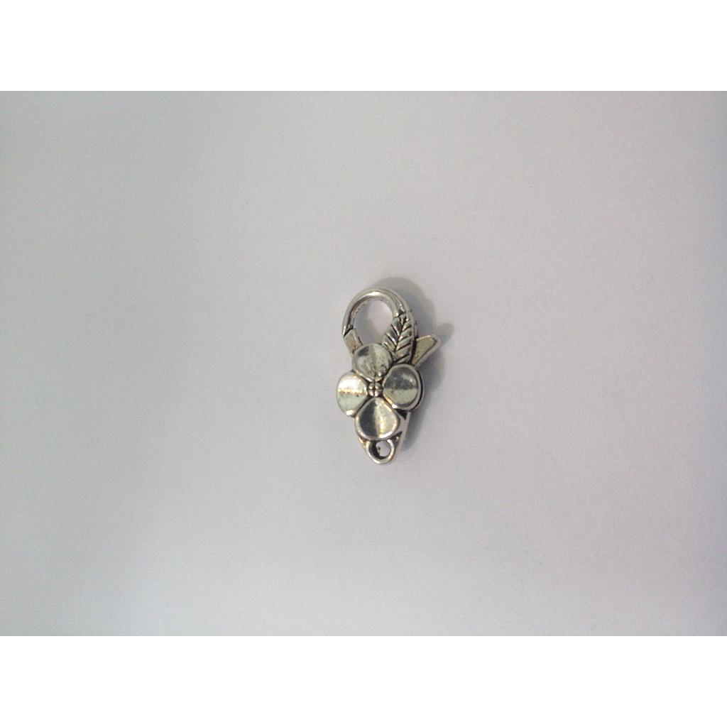 BROCHE PERICO DE PEWTER FLOR