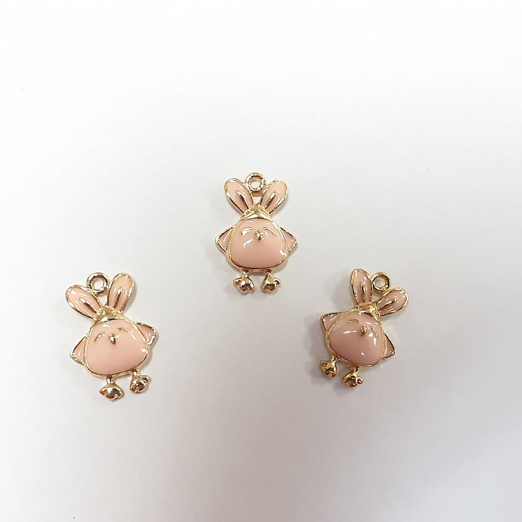 DIJE CONEJO ENAMEL 3 PCS