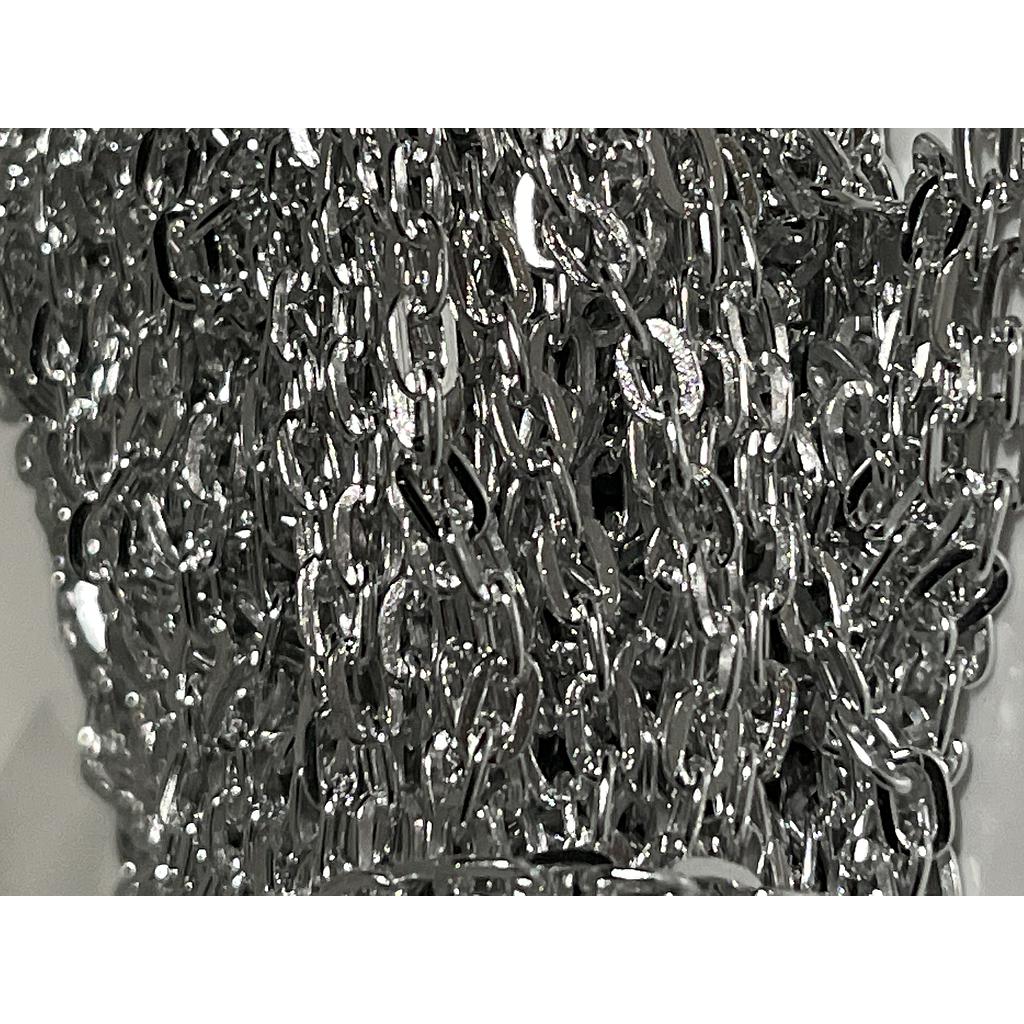 CADENA DE ALUMINIO PLATEADA PAQUETE DE 50M