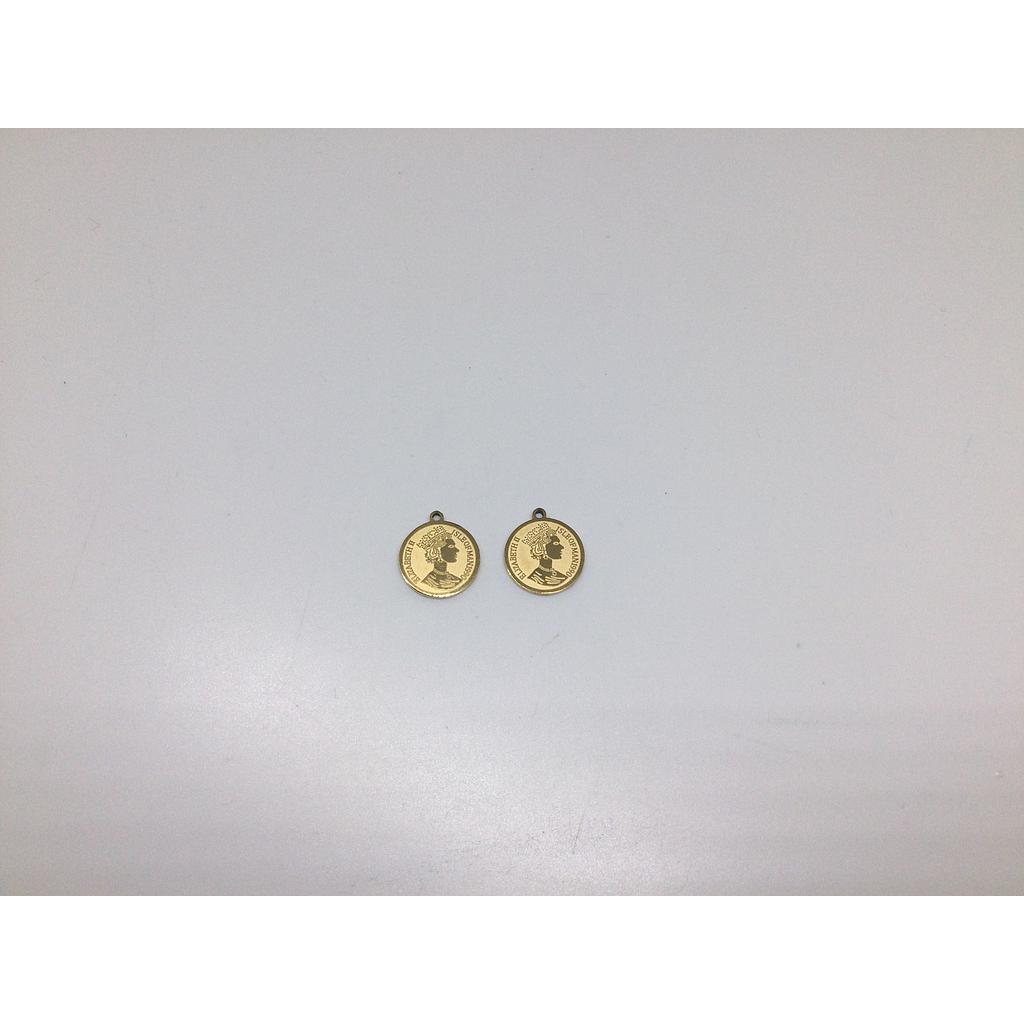 DIJE MONEDA ACERO