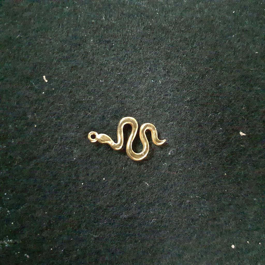DIJE VIBORA 12MM ACERO