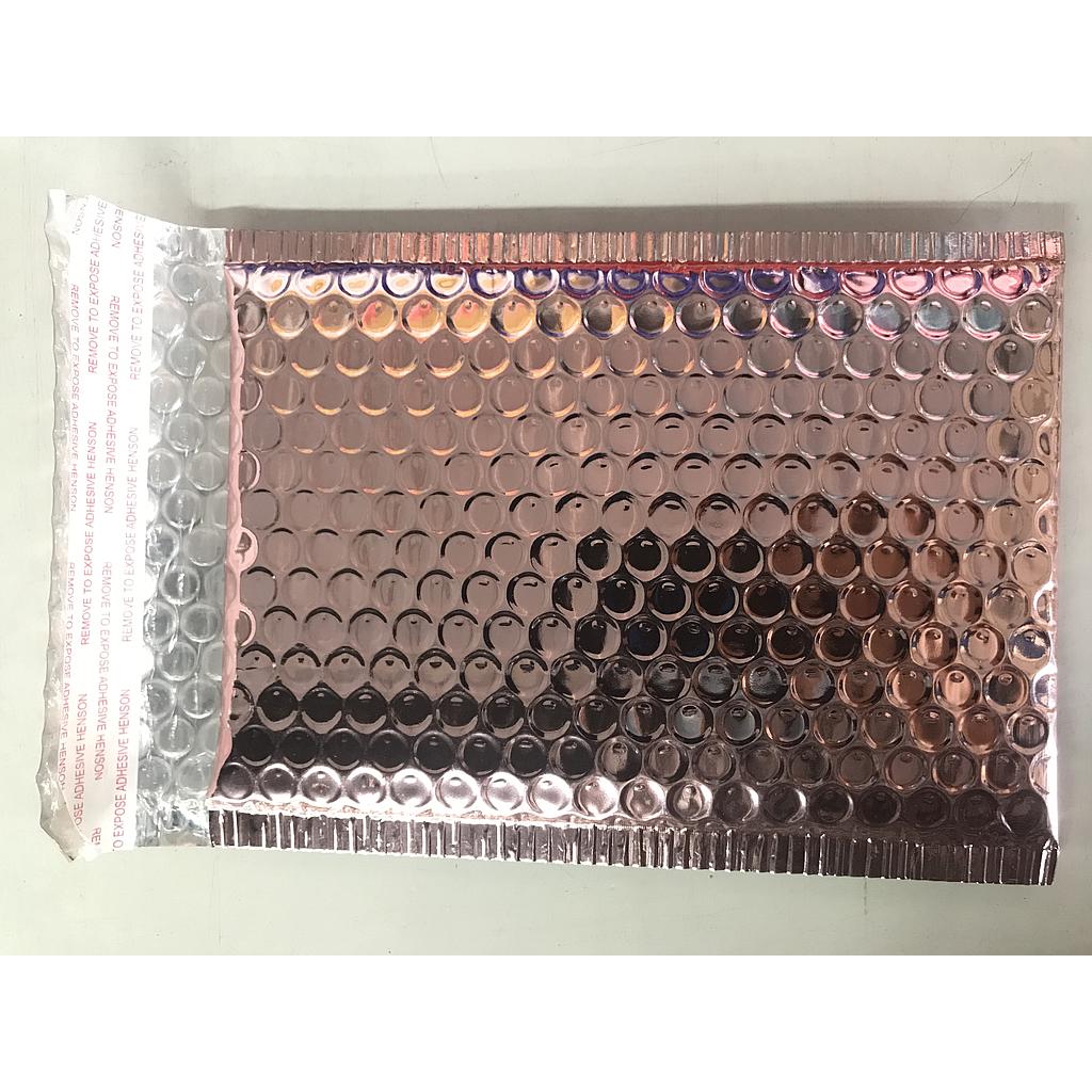 EMPAQUE METALICO ROSADO 15X24CM