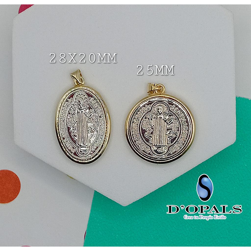 DIJE DE SAN BENITO MICROCIRCONIA 25MM