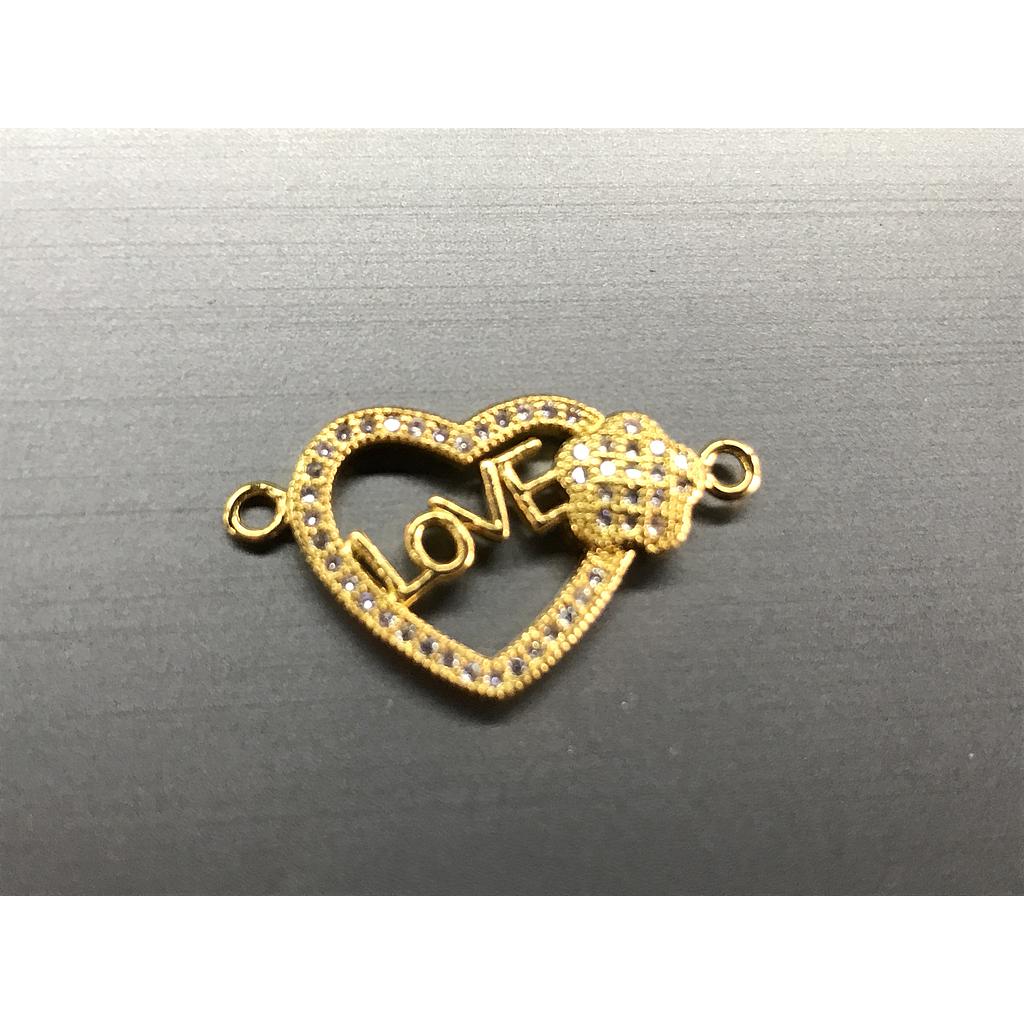 DIJE CORAZON LOVE MICROCIRCONIA