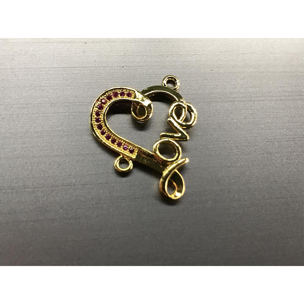 DIJE CORAZON LOVE MICROCIRCONIA