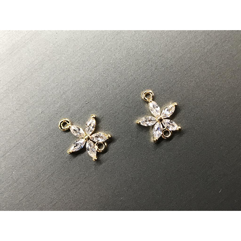 DIJE FLOR MICROCIRCONIA