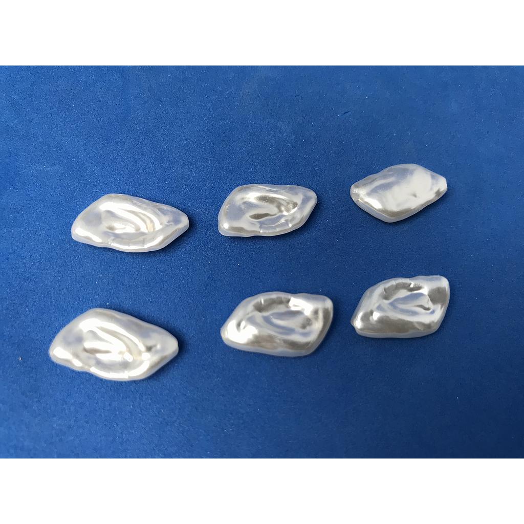 PERLA BARROCA ACRILICA 11X18MM 6PCS