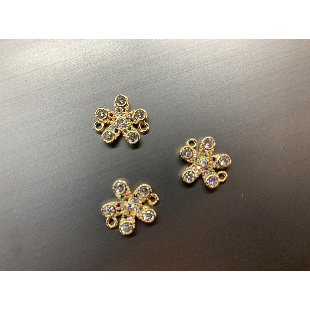 DIJE FLOR MICROCIRCONIA