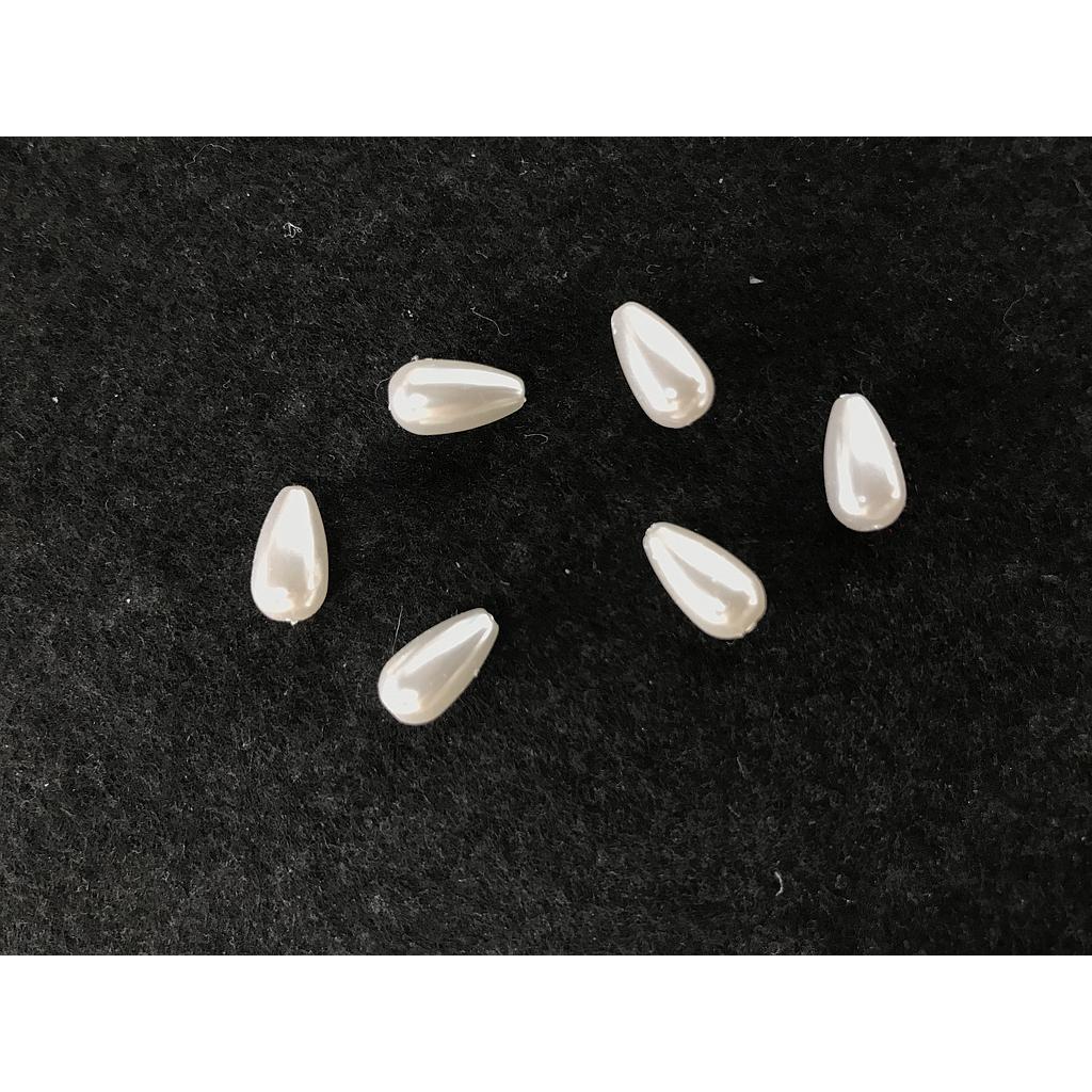 PERLAS ACRILICAS GOTAS 100PCS 11X6MM