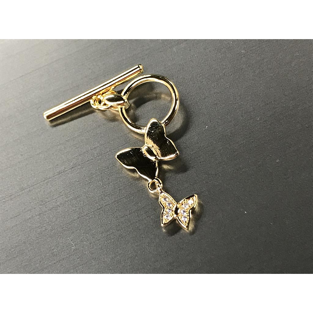 BROCHE MARIPOSA ELECTROENCHAPADO