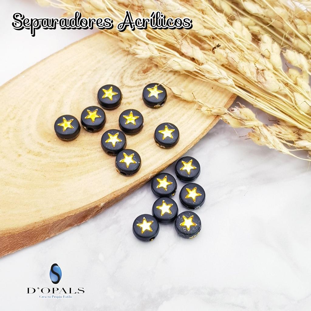 SEPARADOR ACRILICO ESTRELLA 4X7MM PAQUETE 500GRS