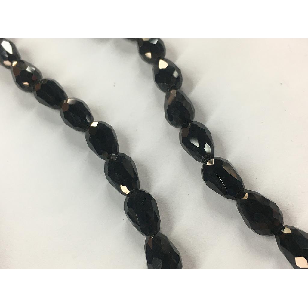 CRISTAL DE GOTA 8X11MM NEGRO 29PCS