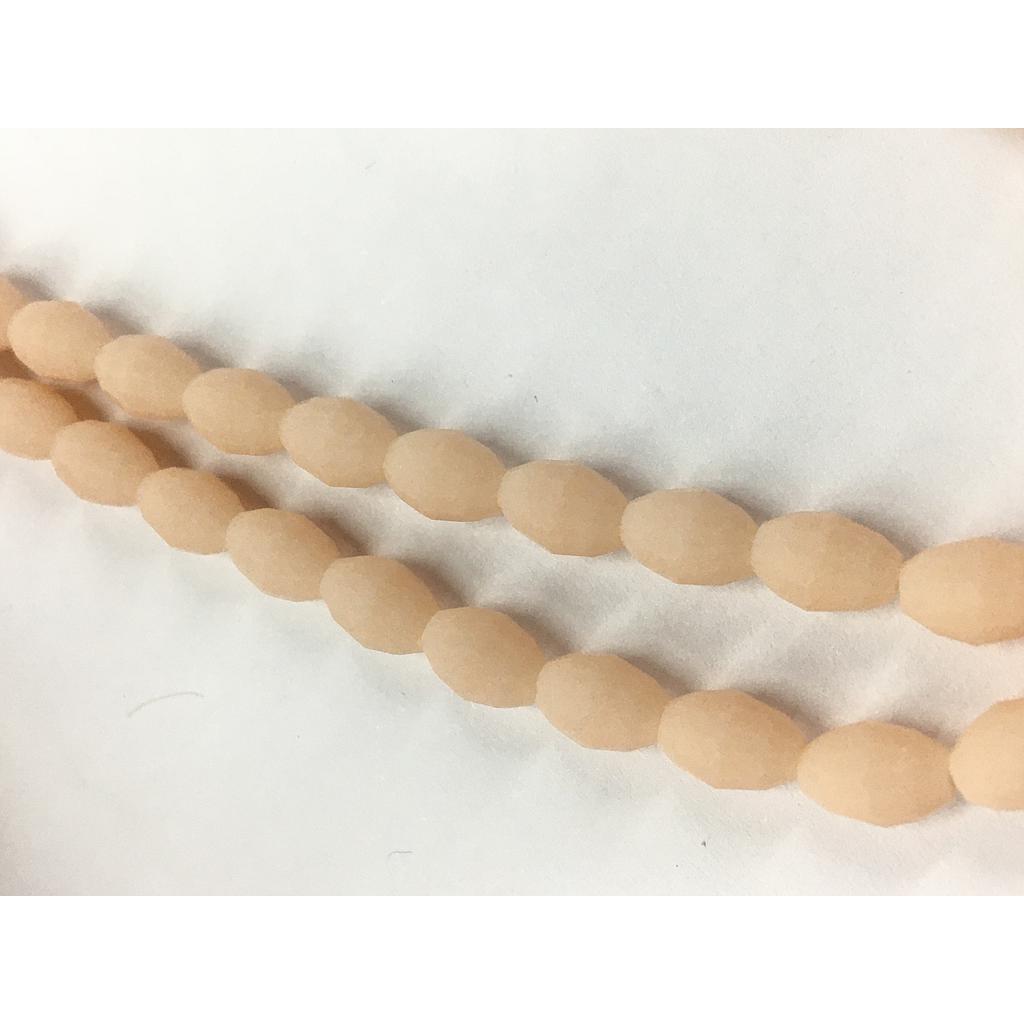 CRISTAL ARROZ 6X8MM SALMON MATE