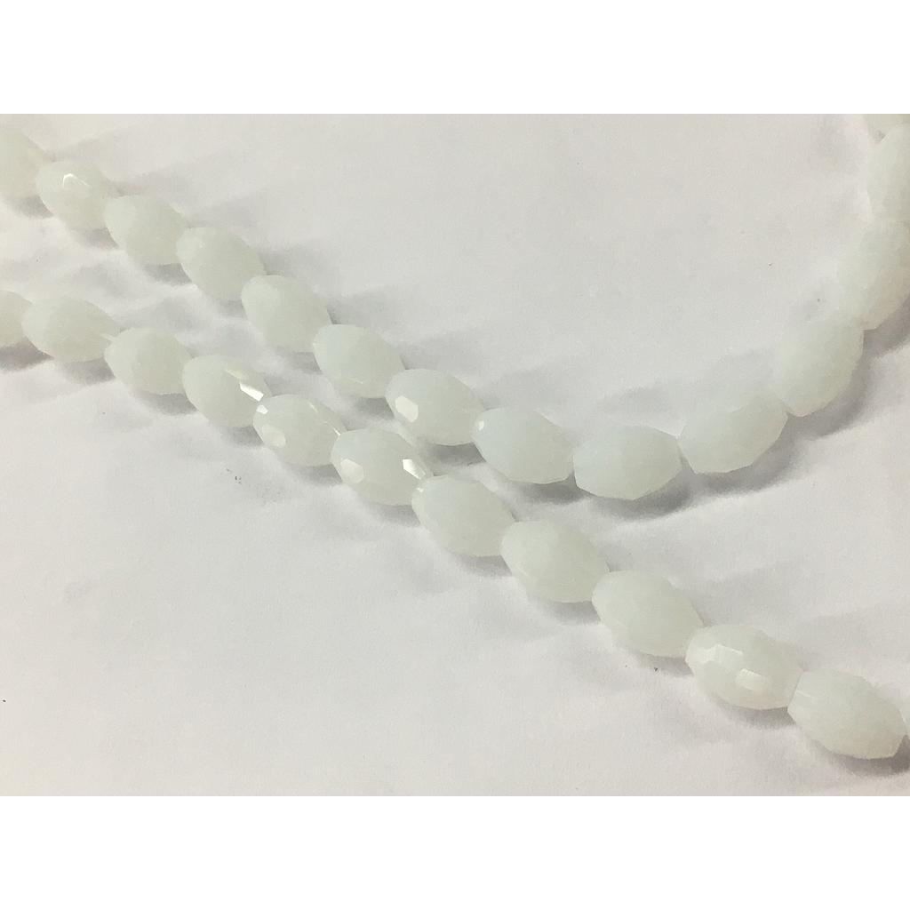 CRISTAL ARROZ 6X8MM BLANCO