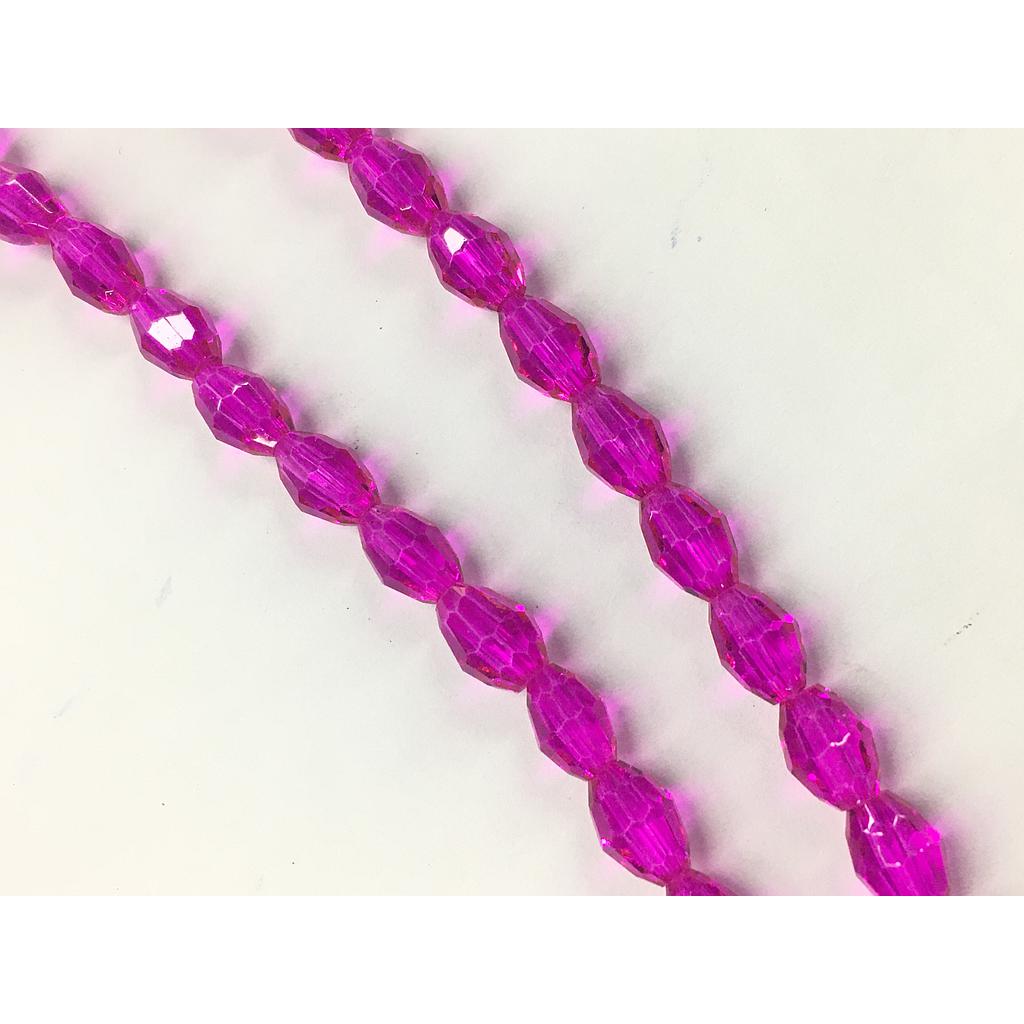 CRISTAL ARROZ 6X8MM FUSCIA