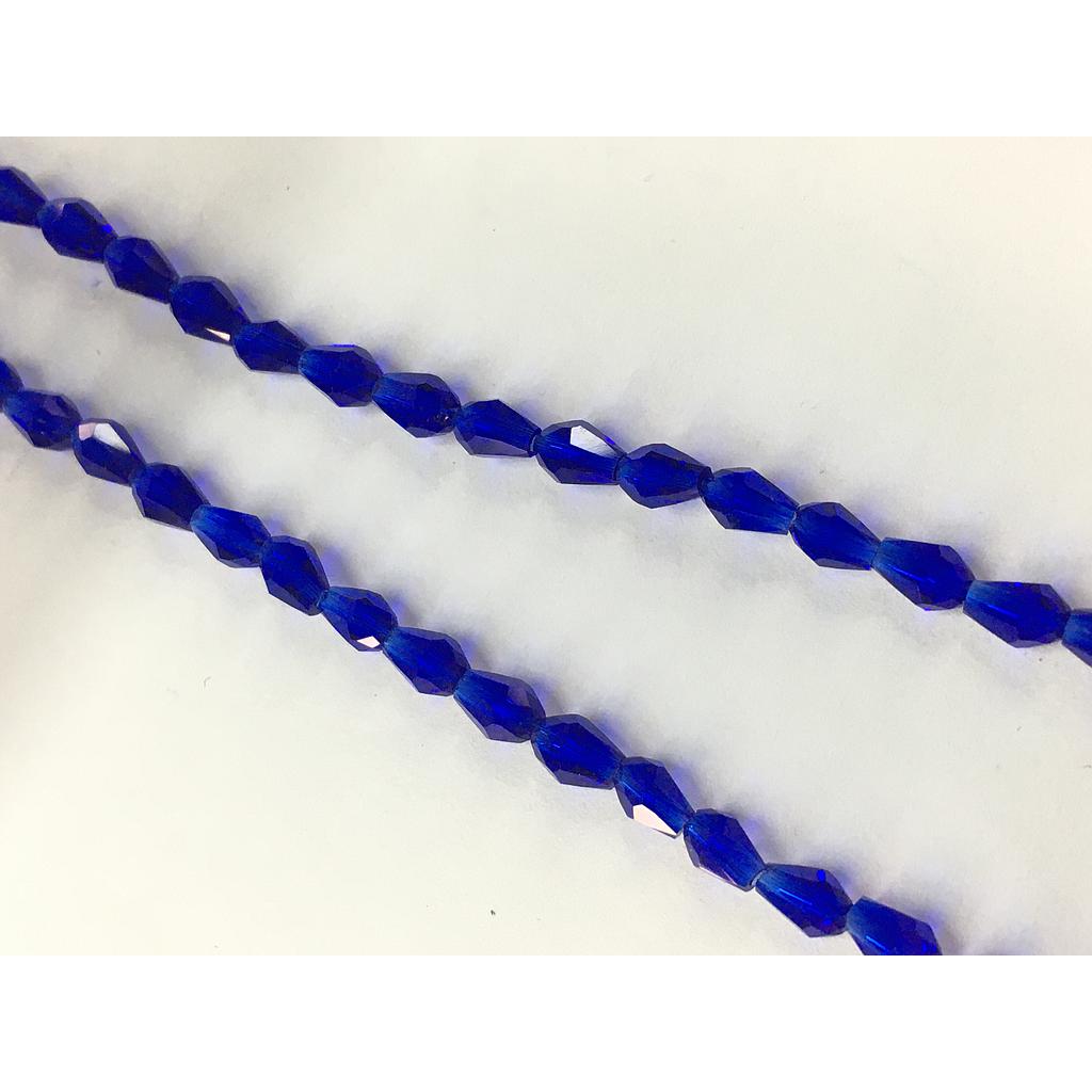 LIQUIDACION CRISTAL DE GOTA 3X5MM AZUL ROYAL