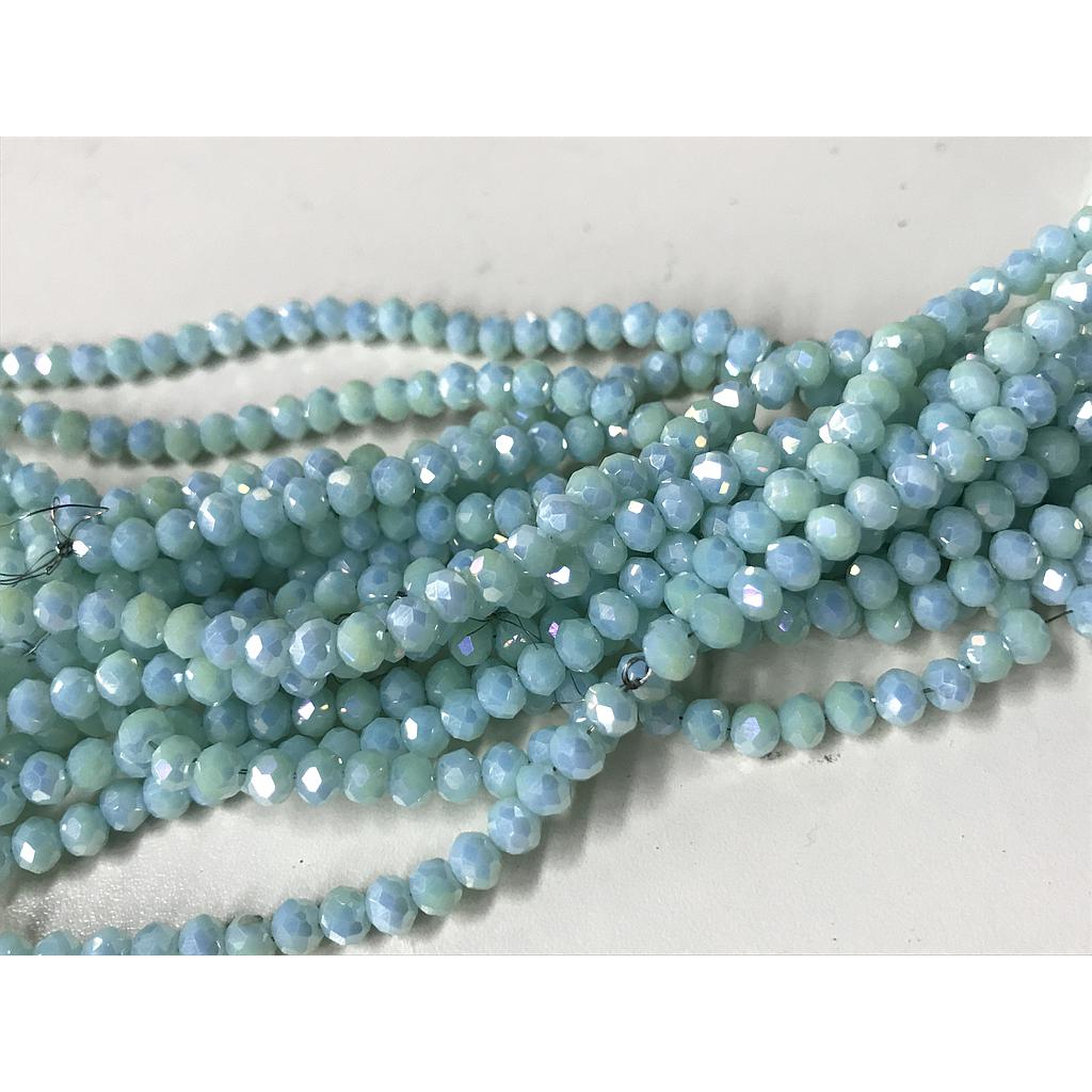 CRISTAL RONDEL VERDE MENTA AB 4MM