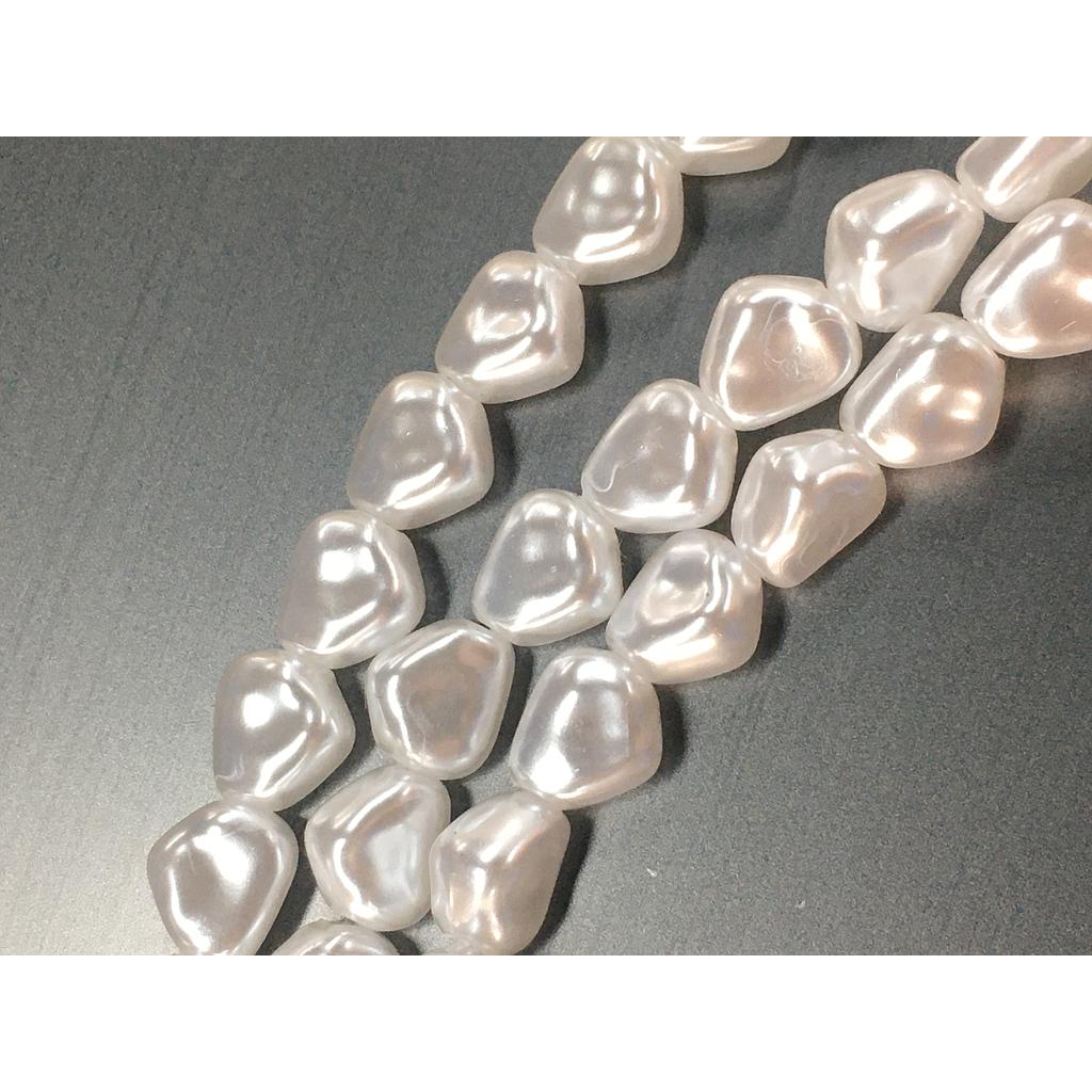 PERLA ACRILICA IMITACION PERLA DE RIO 7X8MM 10PCS