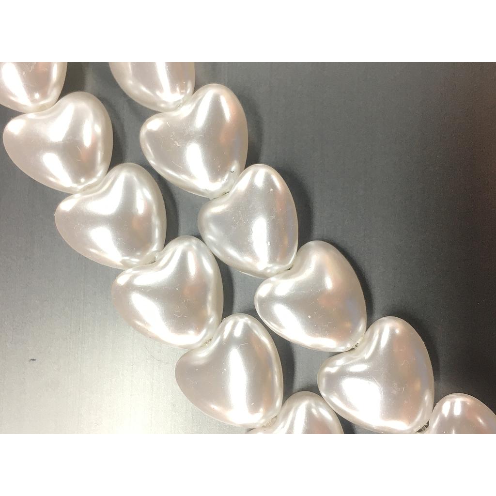 PERLA ACRILICA CORAZON 12MM 6PCS