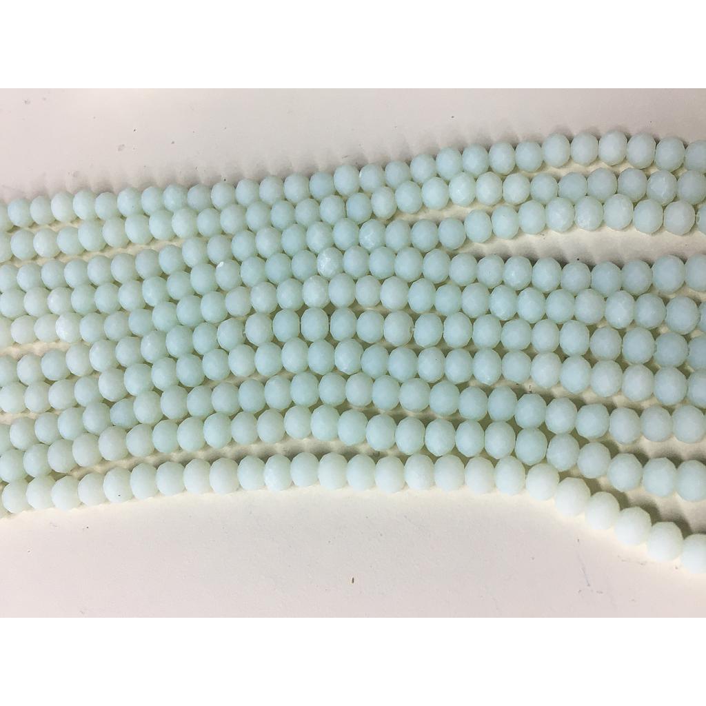 CRISTAL RONDEL MATE VERDE PISTACHO 4MM