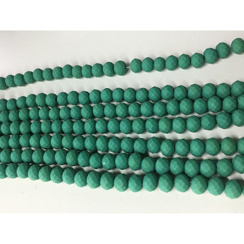 CRISTAL RONDEL MATE VERDE BASIL 6MM