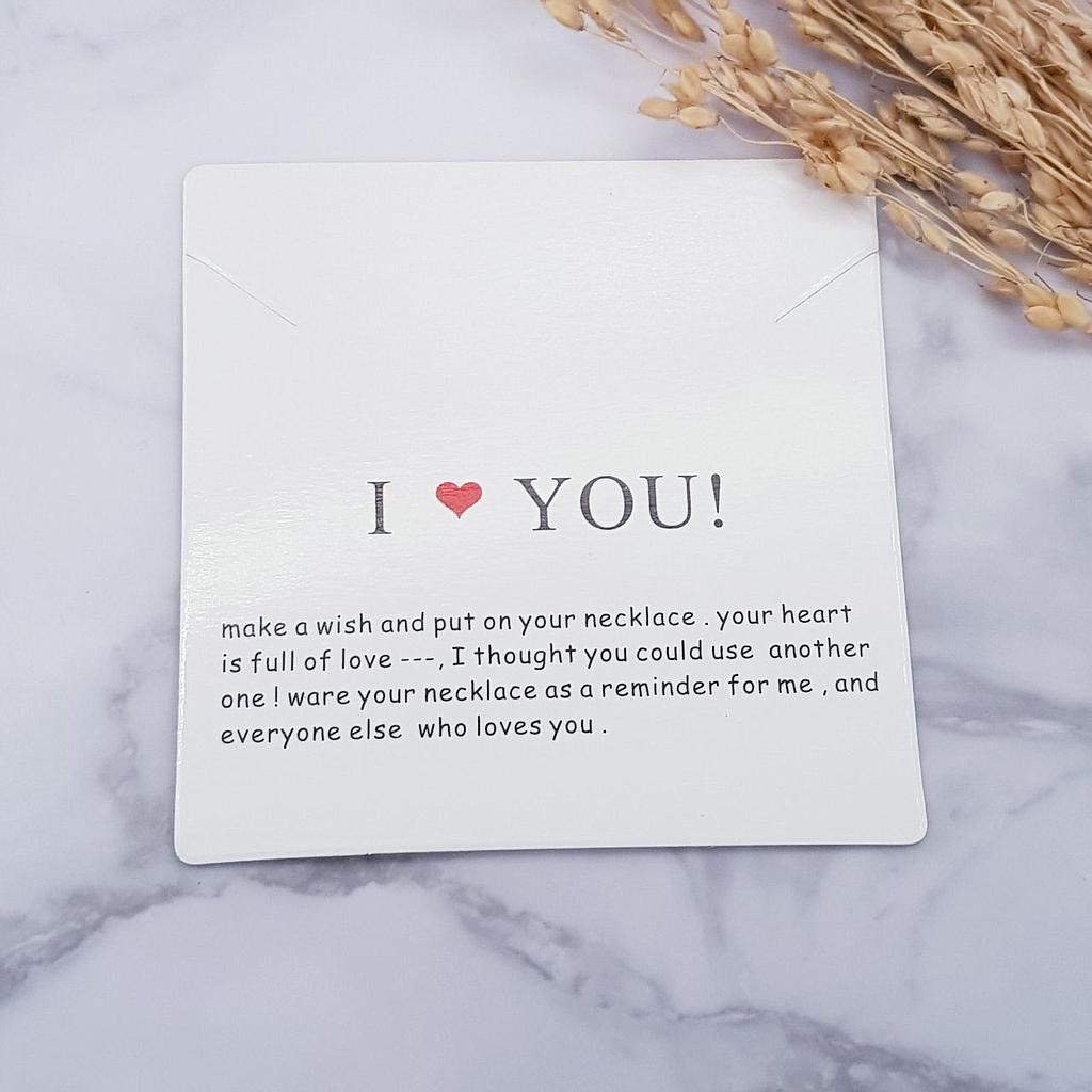 CARTONCITOS I LOVE YOU 7.5X7.5CM 20PCS