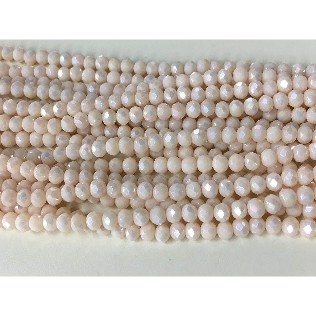 CRISTAL RONDEL SALMON NUDE AB 3MM