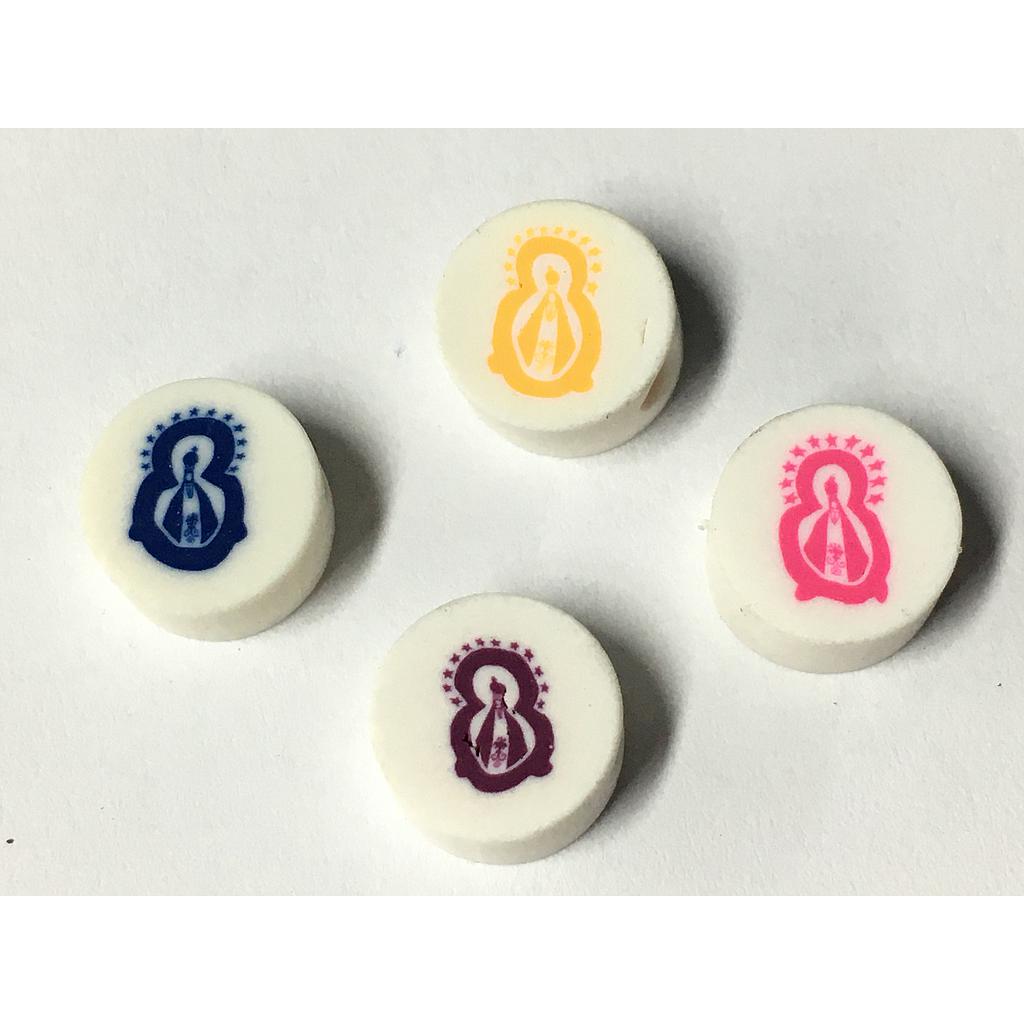 FIMO VIRGEN DE SUYAPA REDONDO MULTICOLOR 6PCS