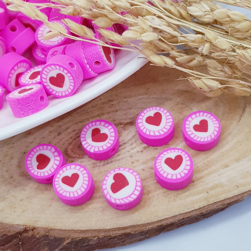 FIMO CORAZON REDONDO 6PCS