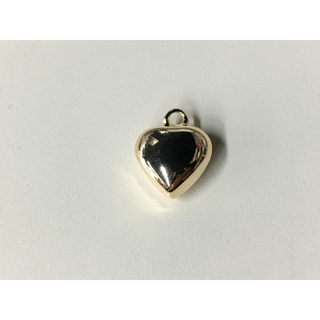 DIJE CORAZON 12MM ELECTROENCHAPADO