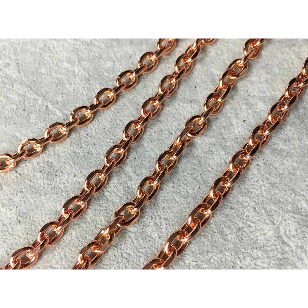 CADENA DE ALUMINIO ROSE GOLD 10MM