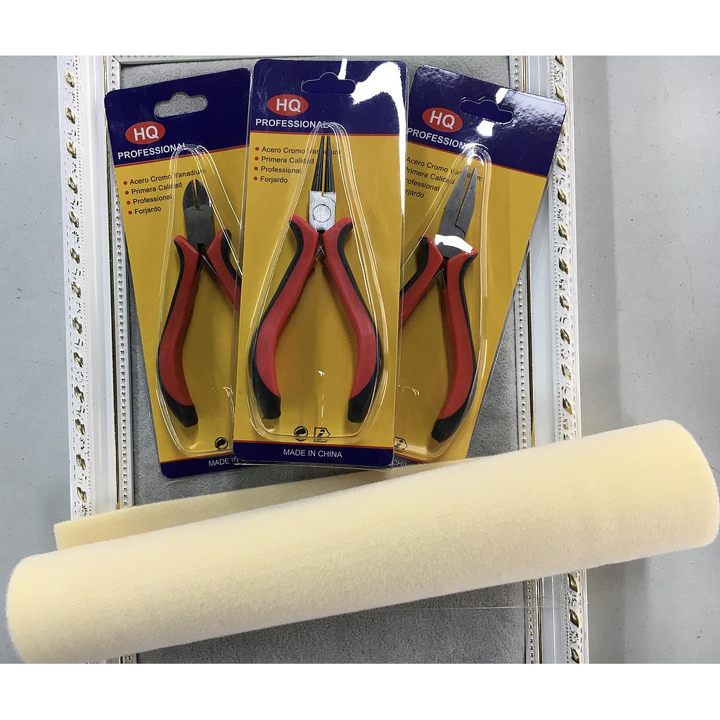 KIT DE 3 HERRAMIENTAS BASICAS ECONOMICAS + ALFOMBRA