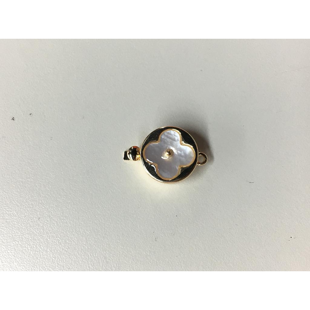 BROCHE FLOR 12MM ELECTROENCHAPADO